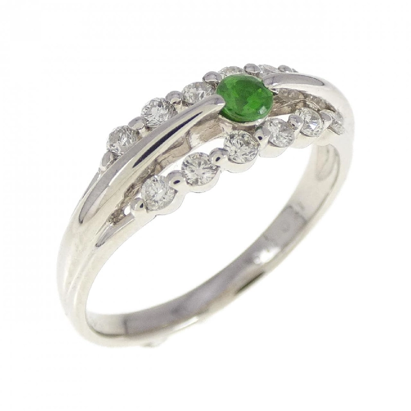 Nhẫn Đá Garnet Demantoid PT900 0.11CT 670771