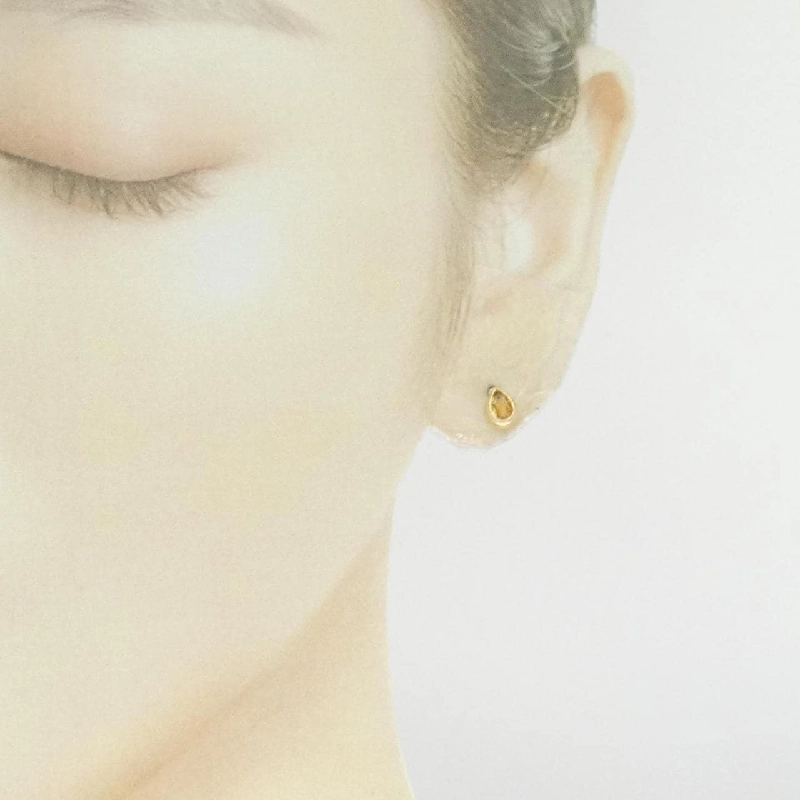 K18YG Citrine Bông tai - Hàng hiệu Chính hãng 870064