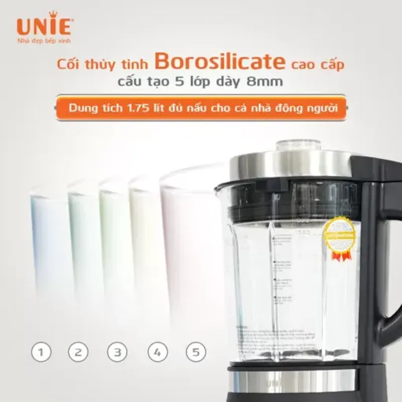 UNIE V3 – Lưỡi dao inox sắc bén – xử lý hạt cứng dễ dàng. 722685