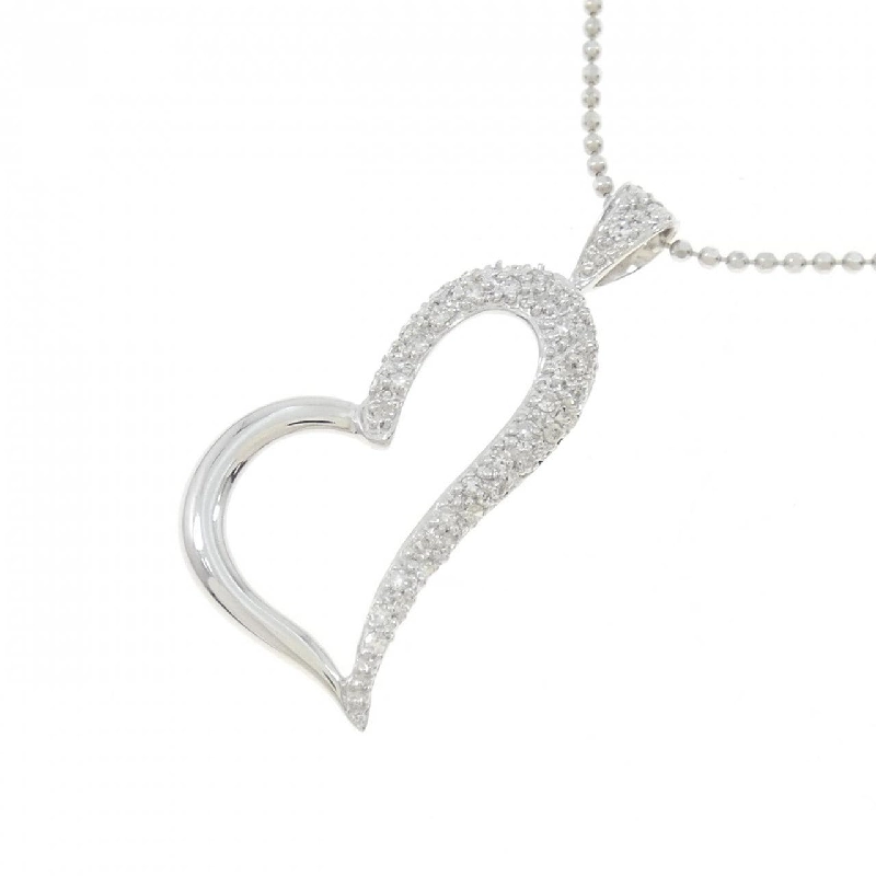 K18WG Dây chuyền kim cương hình trái tim 0.24CT - Hàng hiệu Chính hãng 864523