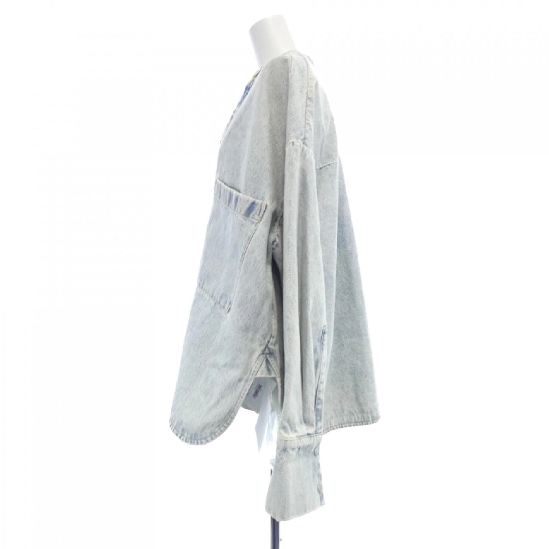 【Mã giảm giá】Áo khoác denim Christian Wijnants 640115