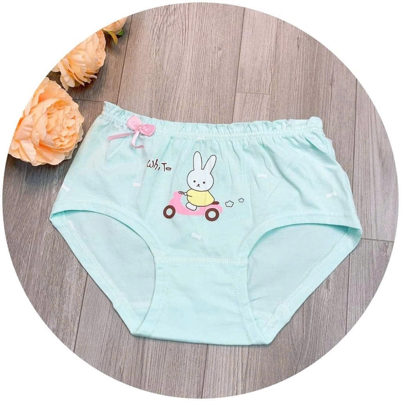 Quần chip bé gái vải cotton họa tiết thỏ dễ thương size 15 - 35kg 466370