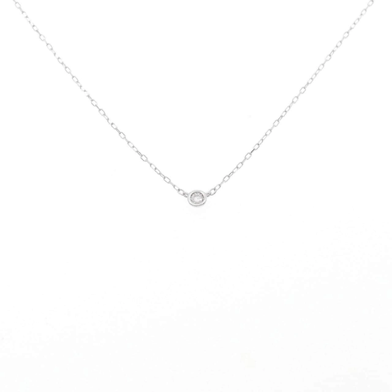 K10WG Solitaire Diamond Necklace - Hàng hiệu Authentic 858242