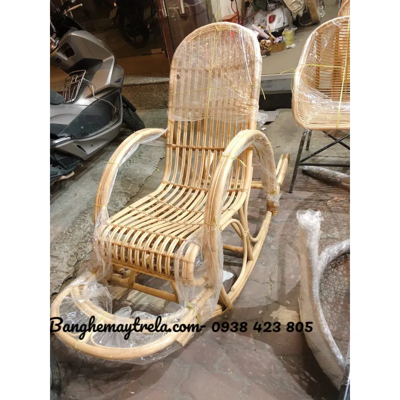 Ghế thư giãn bập bênh mây tre 957477
