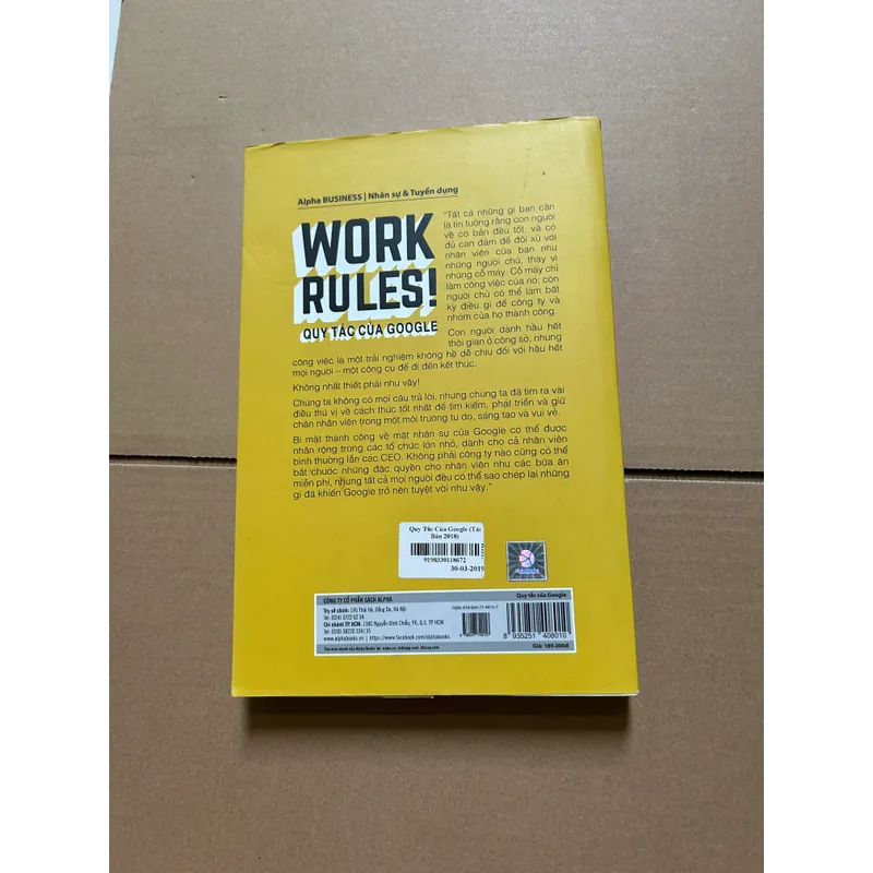 Quy tắc của Google - Laszlo Bock 736723