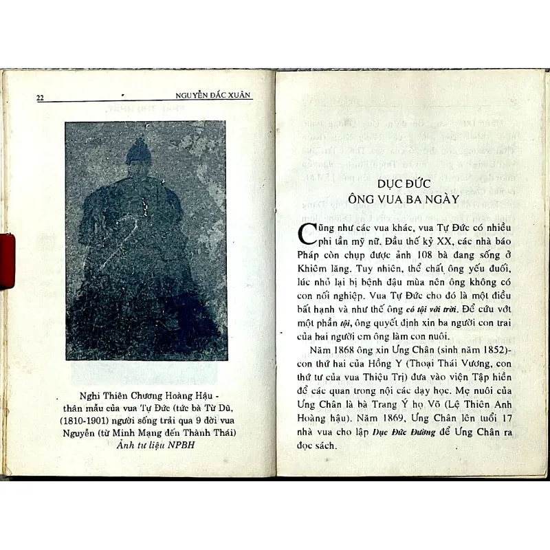 CHUYỆN BA VUA  DỤC ĐỨC - THÀNH THÁI -  DUY TÂN - Soạn giả NGUYỄN ĐĂC XUÂN 1043131