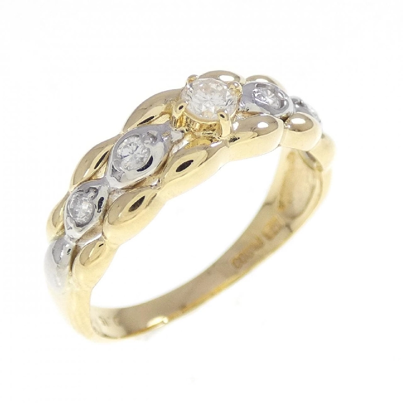 Nhẫn kim cương K18YG/PT900 0.15CT - Hàng hiệu Authentic 849200