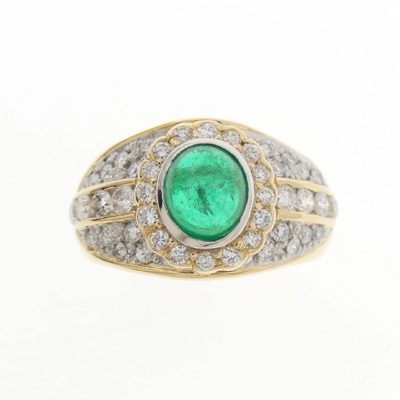 Nhẫn Emerald K18YG/PT 0.92CT - Hàng hiệu Chính hãng 854556