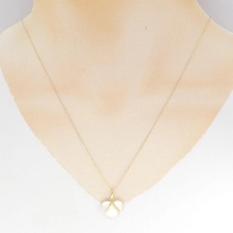 K18YG Mặt Dây Chuyền Mẹ Trai Hình Trái Tim - Hàng hiệu Chính Hãng 861140