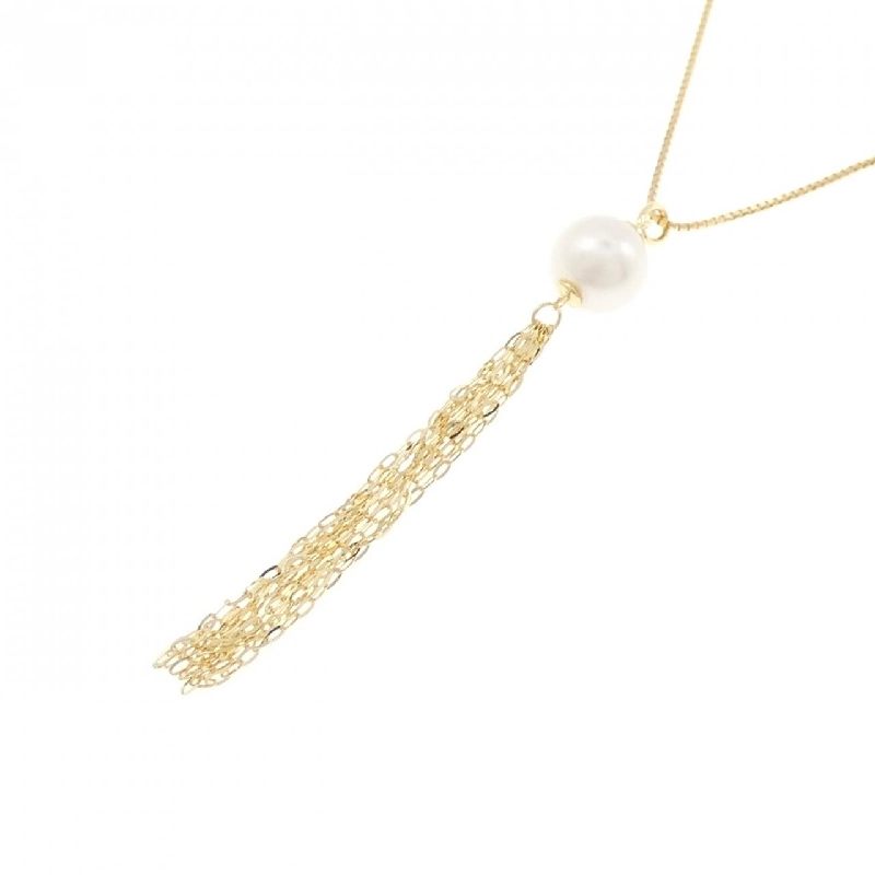 K18YG Ngọc trai Akoya Dây chuyền 7.5mm - Hàng hiệu Chính hãng 849109