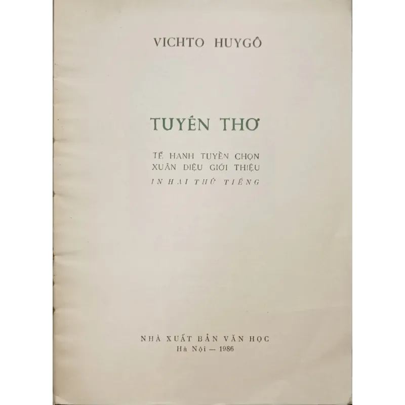 Tuyển thơ Victor Hugo 1023578