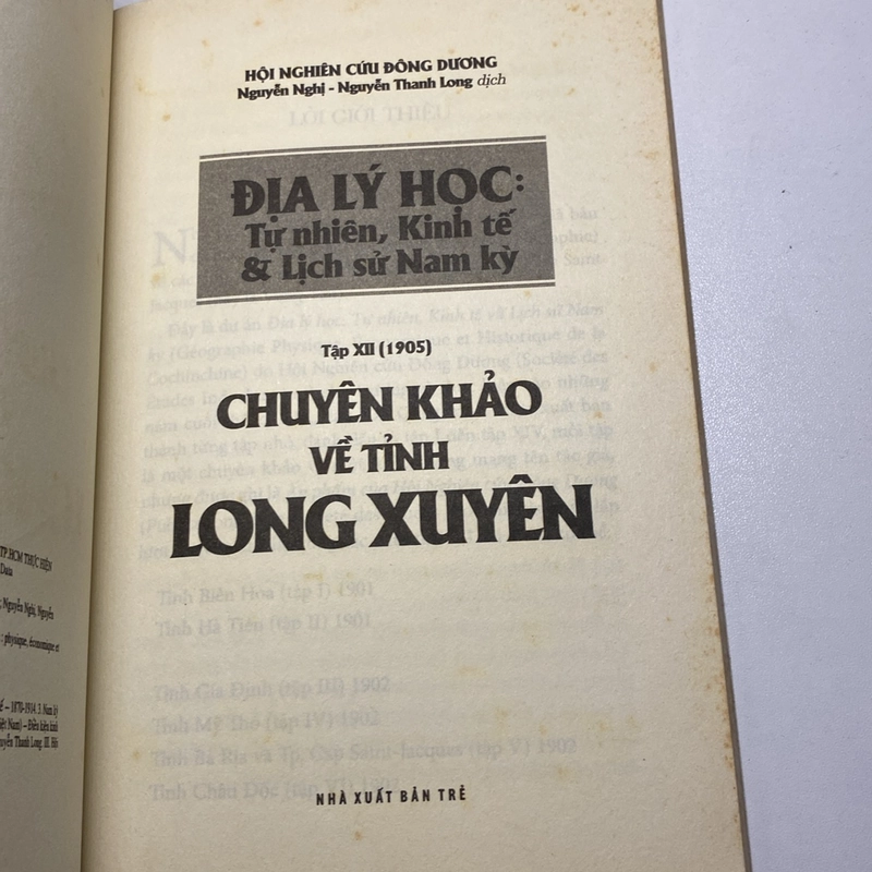 Chuyên khảo về tỉnh Long Xuyên 475649