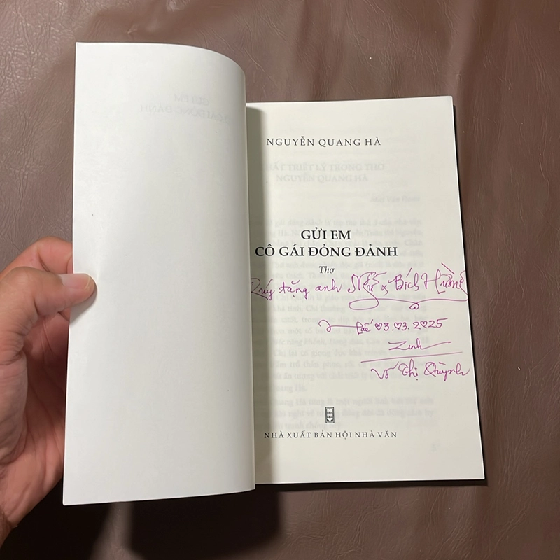 II Thơ: Gửi Em Cô Gái Đỏng Đảnh - Nguyễn Quang Hà - 2019 523287