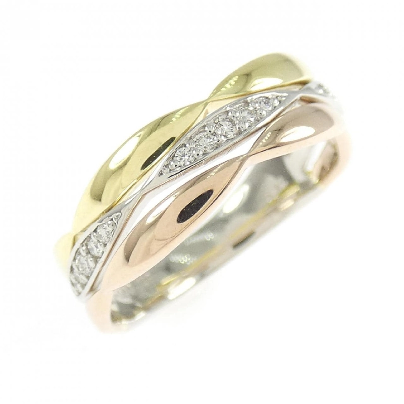 Nhẫn kim cương K18/K18PG/PT900 0.11CT 669095