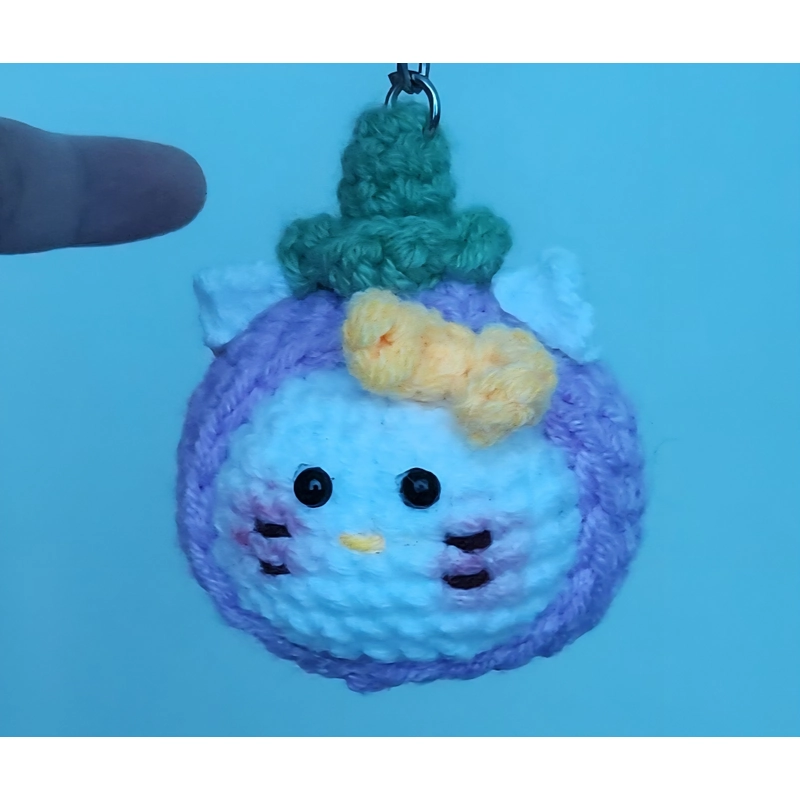 Móc khóa Hello Kitty cà tím cute 522412