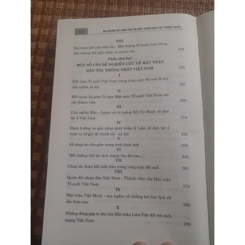 ĐẠI ĐOÀN KẾT DÂN TỘC VÀ MẶT TRẬN... 932764