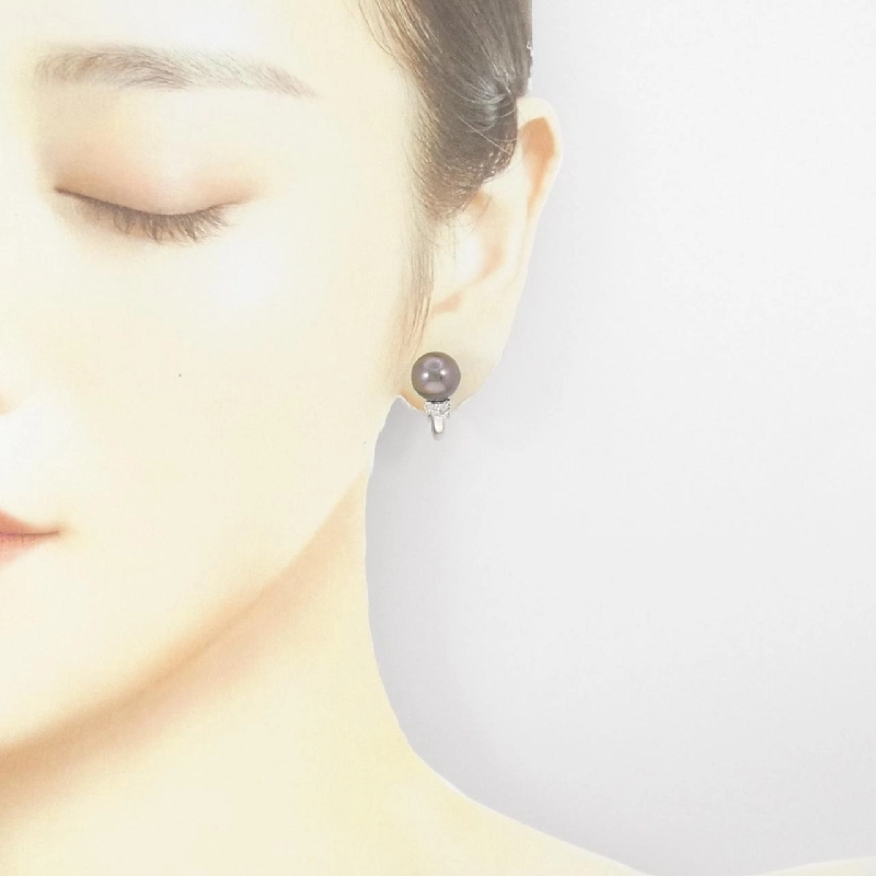 Bông tai ngọc trai đen K18WG 10.1mm - Hàng hiệu Authentic 874596