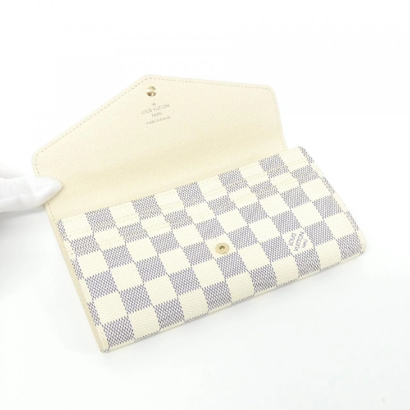 Ví Louis Vuitton Damier Azur Portefeuille Sara N63208 621741