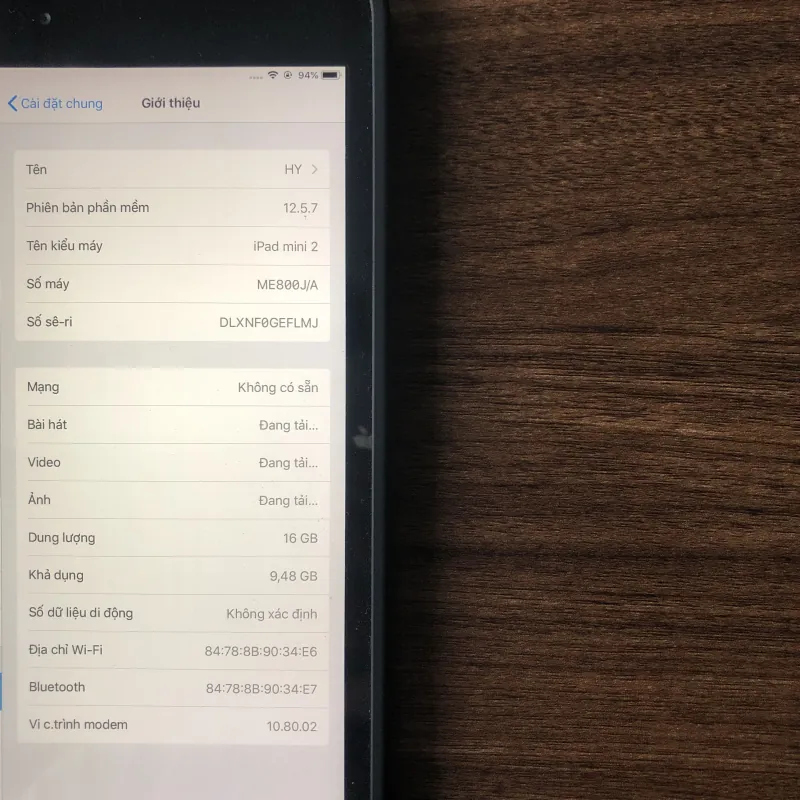 Thanh lý Ipad mini 2 màu đen - bản SIM 960518