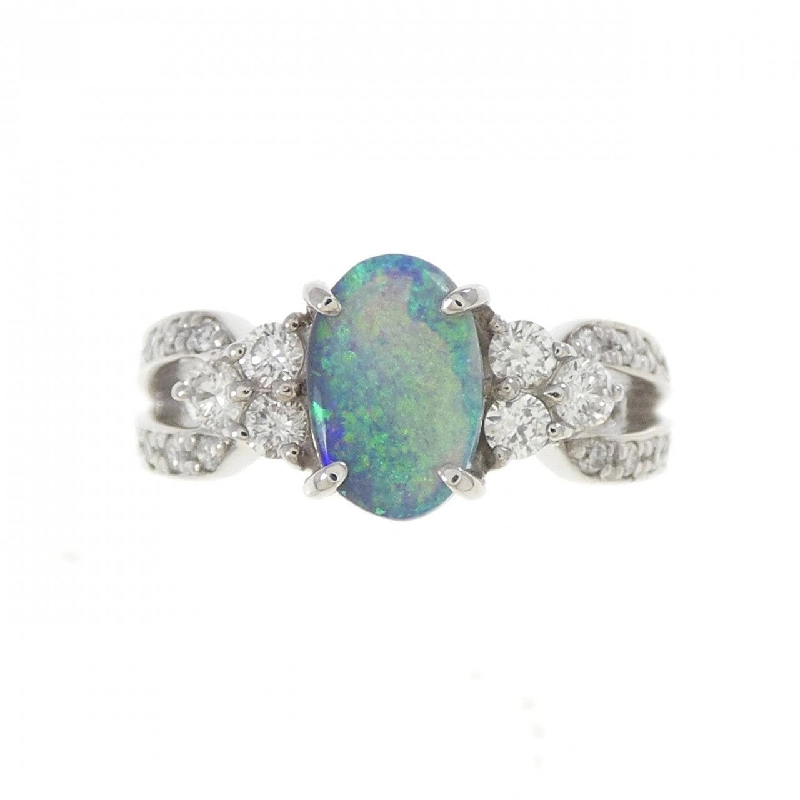 Nhẫn Opal Đen K18WG 0.85CT - Hàng hiệu Chính hãng 853175