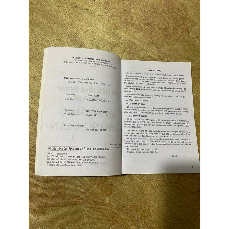 TỔNG ÔN TẬP HÌNH HỌC KHÔNG GIAN- NGUYỄN ANH TRƯỜNG 544285