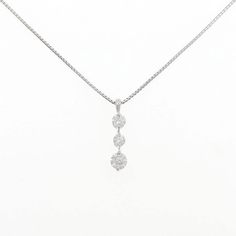 Mikimoto Dây chuyền Ba viên đá 0.80CT - Hàng hiệu Chính hãng 842636