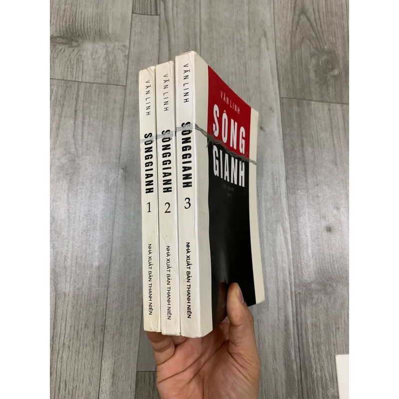Sông ranh, tiểu thuyết - văn linh. Bộ 3 tập. 1a2.  507719