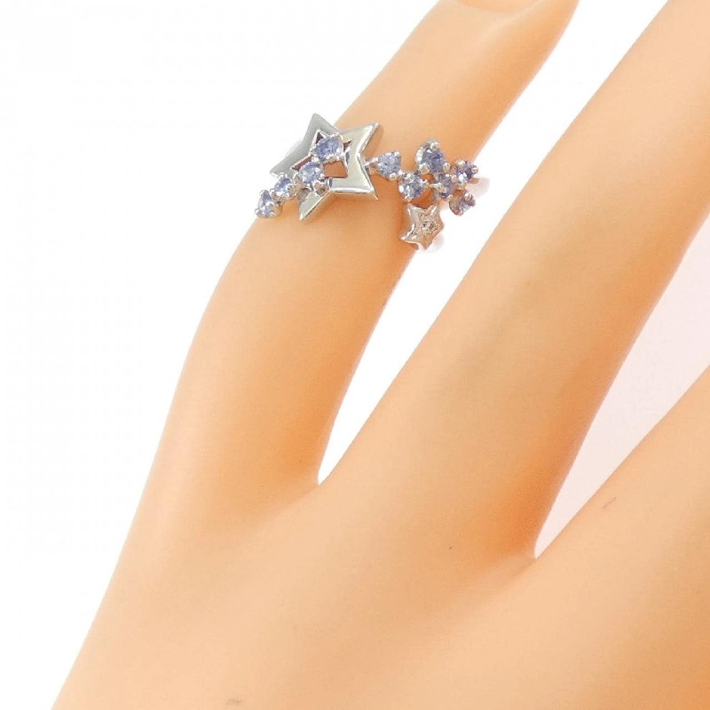 Nhẫn ngón tay hồng sapphire K18WG 0.24CT 668419