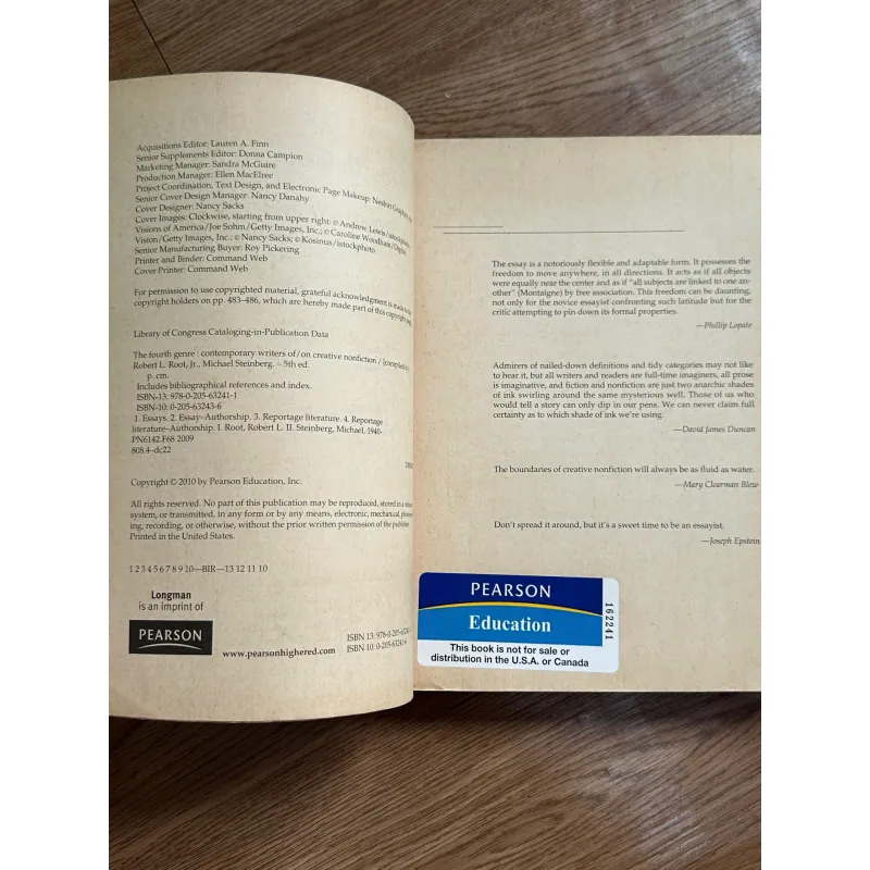 The Fourth Genre - Robert L. Root Jr. & Michael Steinberg (eds.) 787564