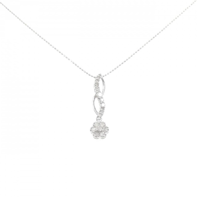 PT900/K18WG Hoa Hồng Kim Cương Dây Chuyền 0.55CT - Hàng hiệu Chính hãng 848464