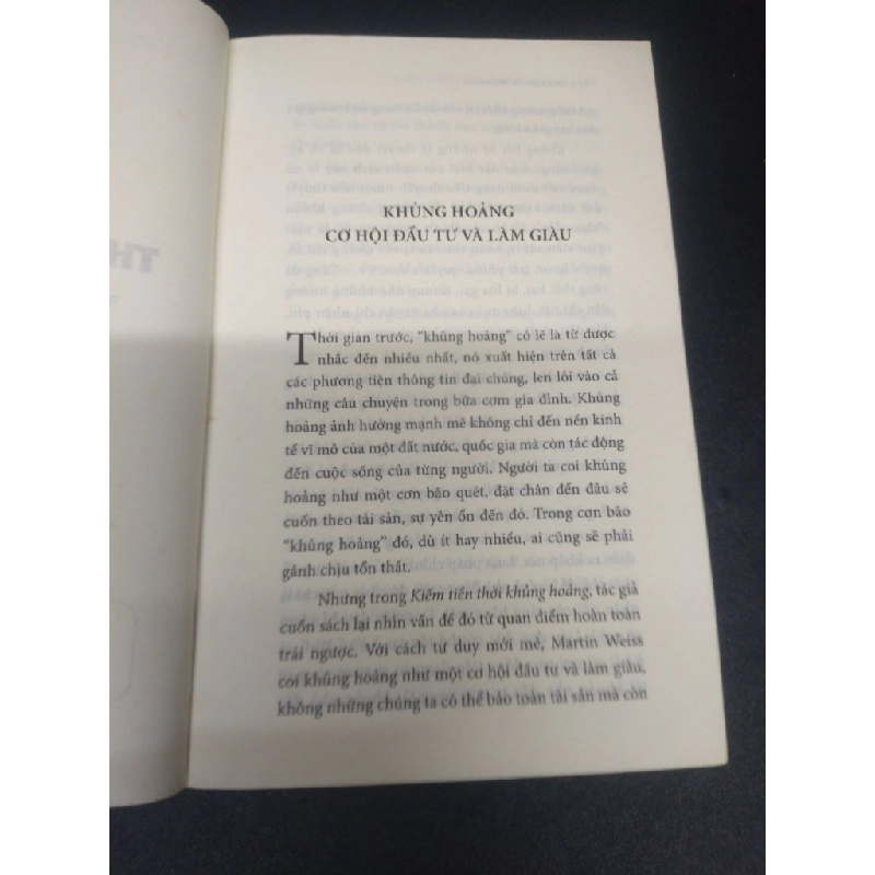 Kiếm Tiền Thời Khủng Hoảng mới 70% ố vàng, rách bìa nhẹ 2014 HCM2405 Martin D. Weiss SÁCH KỸ NĂNG 147625