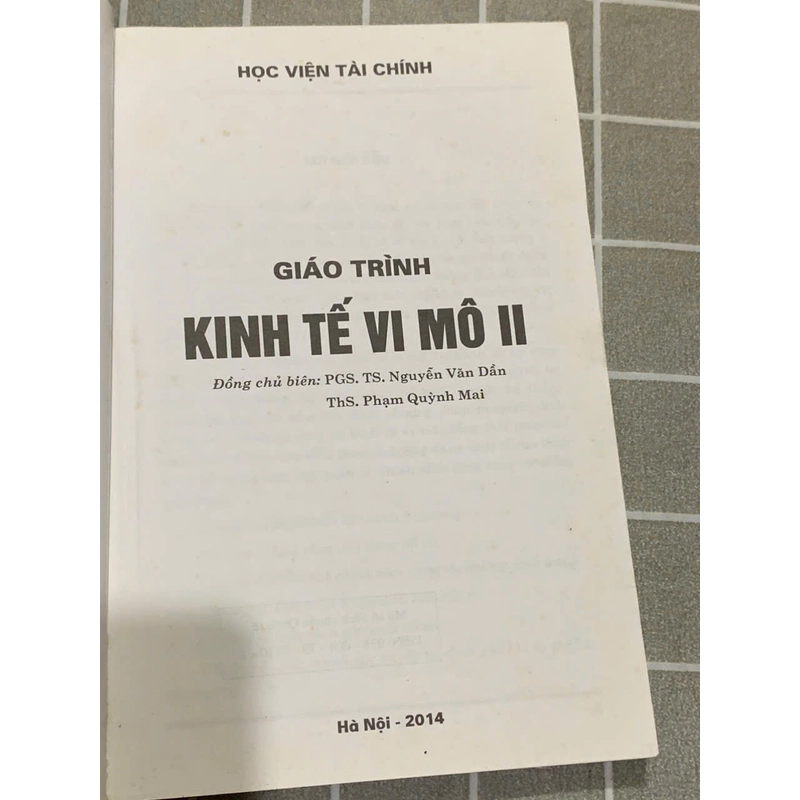 GIÁO TRINH KINH TẾ VI MÔ 1, 2 545452