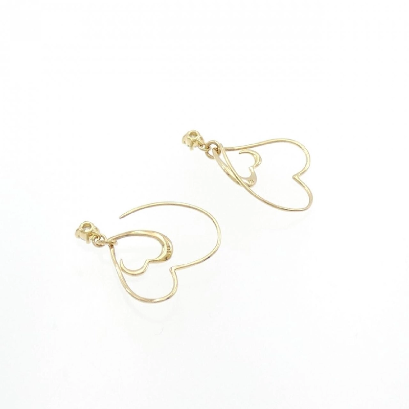 K18YG Bông tai kim cương hình trái tim 0.20CT - Hàng hiệu chính hãng 871096