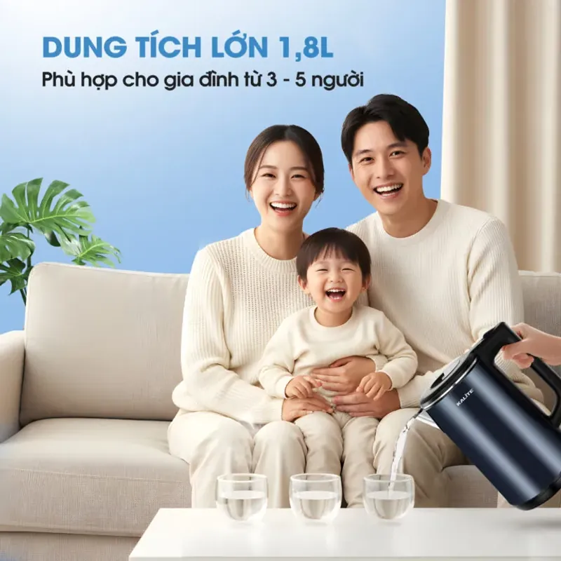 💧 ẤM SIÊU TỐC KALITE AQUA 18 – 1,8L | INOX 304 AN TOÀN ⚡ 799127