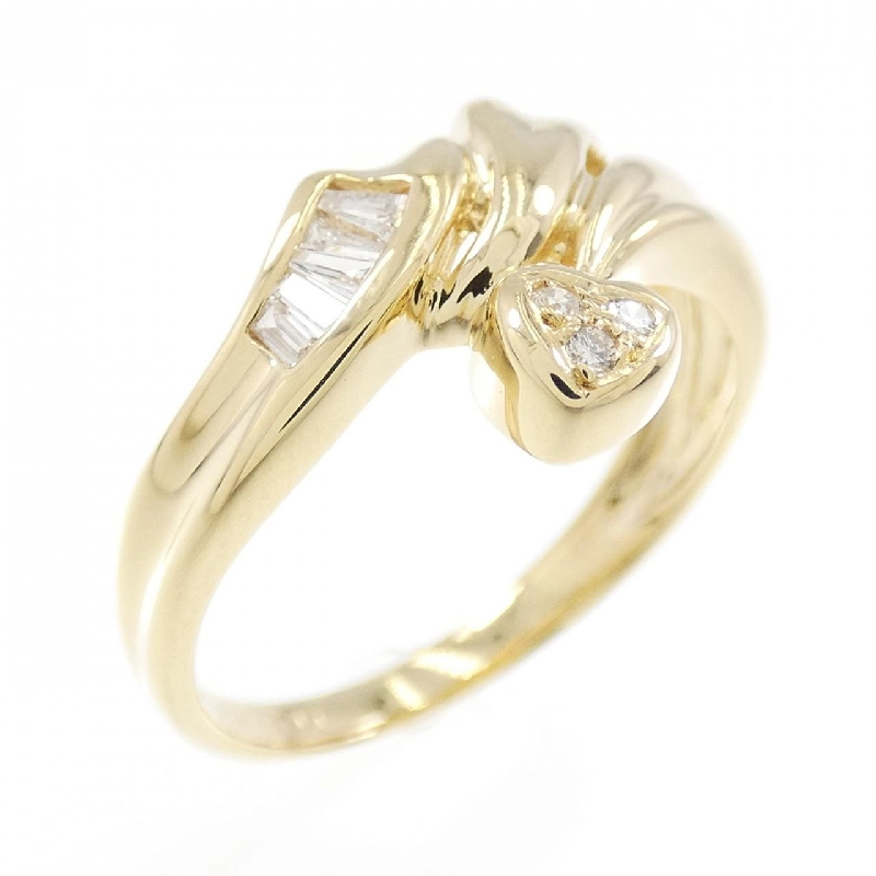 Nhẫn kim cương hình trái tim K18YG 0.11CT 670218