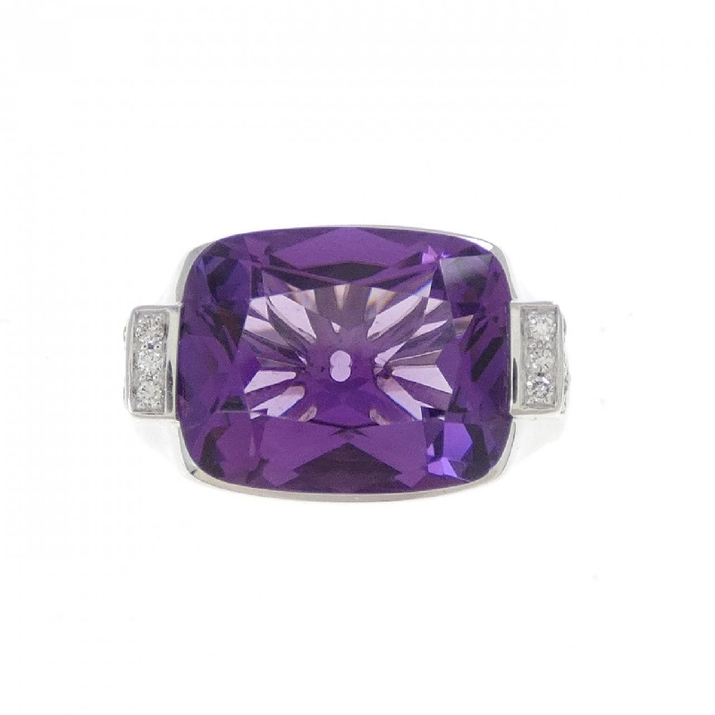Nhẫn Amethyst 750WG 6.52CT - Hàng hiệu Chính hãng 848687