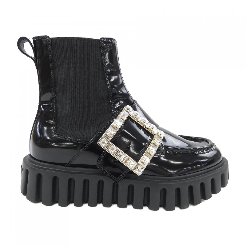 Giày bốt ROGER VIVIER Viv' Go-Thick Buckle - Hàng hiệu Chính hãng 827902