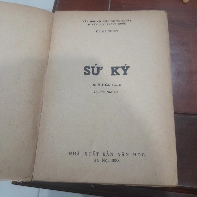 Sử ký Tư Mã Thiên (trọn bộ - XB năm 1988) 224258