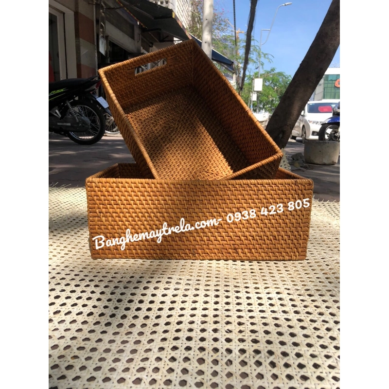 Khay mây xiên để đồ 537790