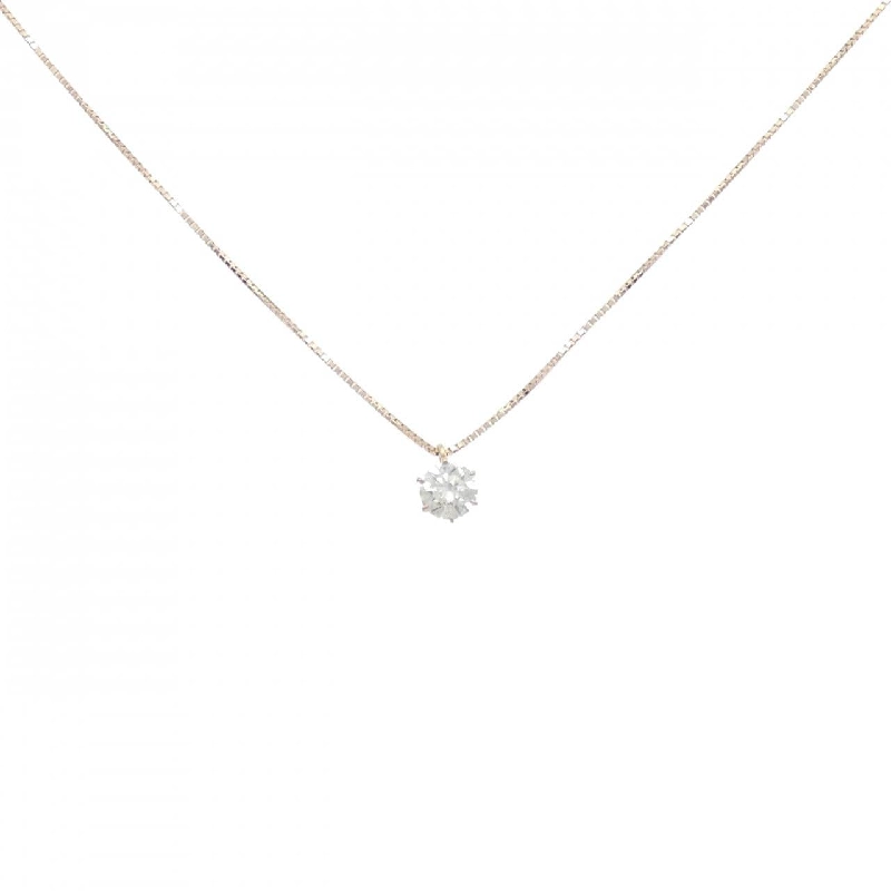 K18PG Solitaire Dây chuyền kim cương 0.54CT - Hàng hiệu Chính hãng 858678