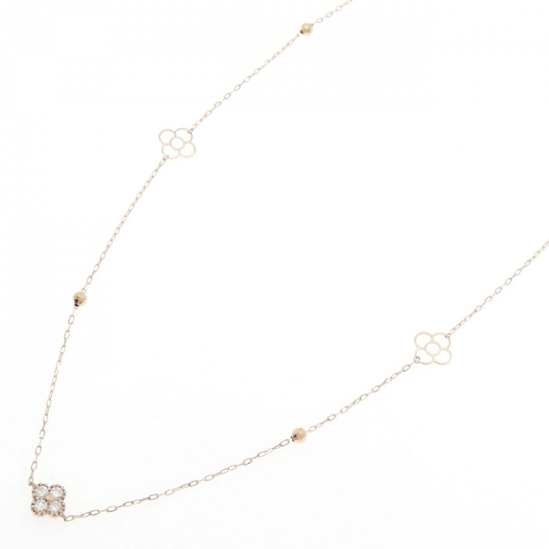 K18PG Hoa Kim Cương Dây Chuyền 1.00CT - Hàng hiệu Chính hãng 848009