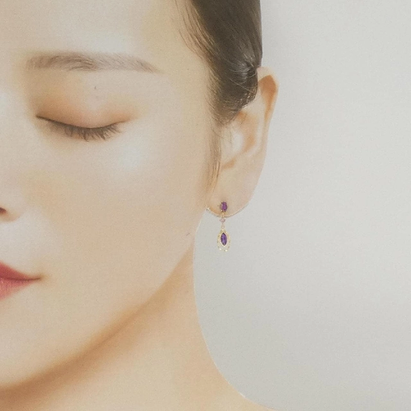 K10YG Đá màu Bông tai - Hàng hiệu Chính hãng 874509