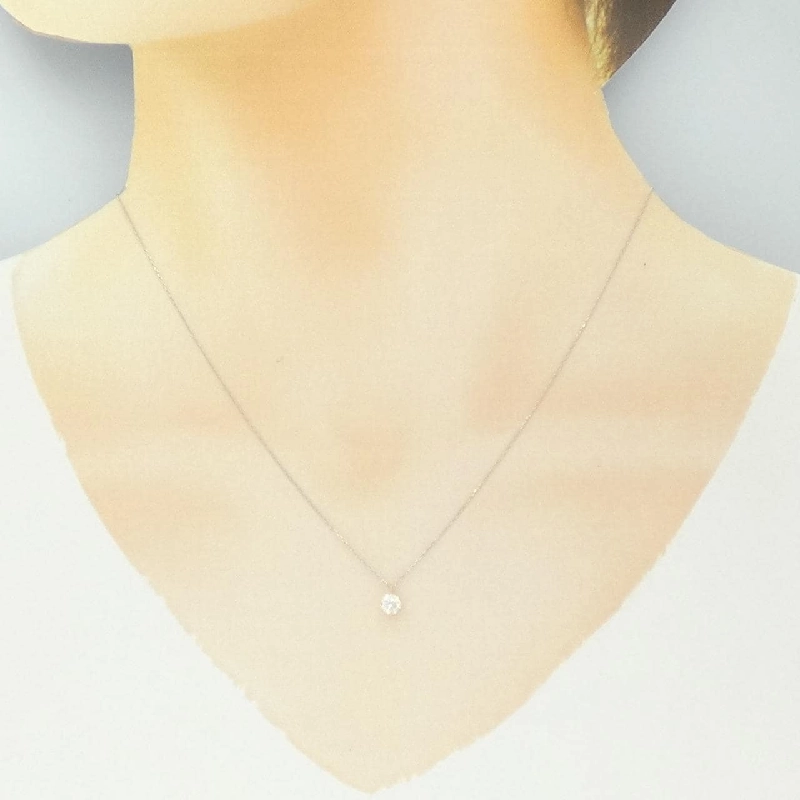 K18YG/PT850 Dây chuyền kim cương 0.26CT E VVS1 3EXT - Hàng hiệu Chính hãng 875248