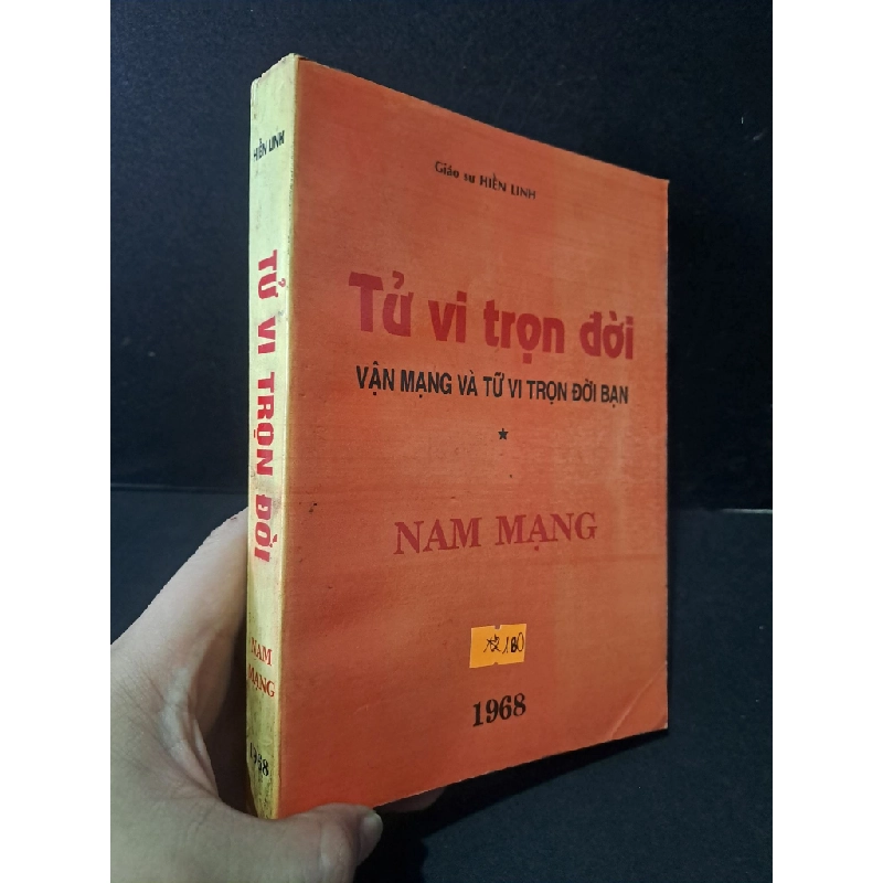 [Phiên Chợ Sách Cũ] Tử vi trọn đời nam mạng 1968 - Giáo sư Hiển Linh 0506 469025