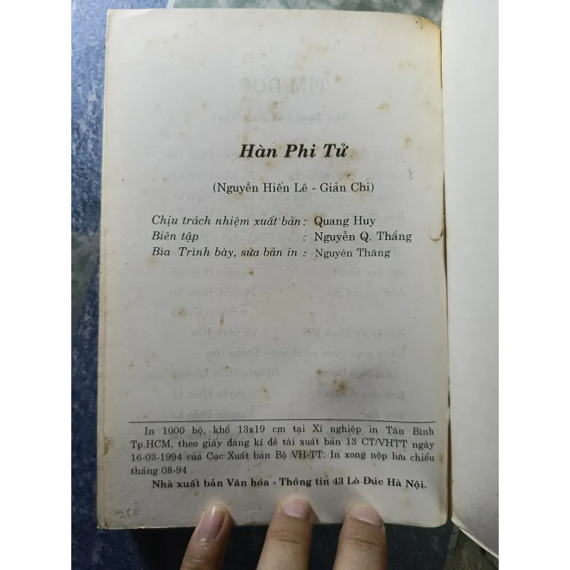 Hàn Phi Tử - Nguyễn Hiến Lê & Giản Chi 932644
