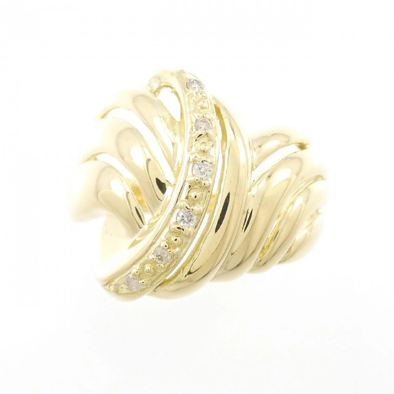 Nhẫn kim cương K18YG 0.04CT 672658