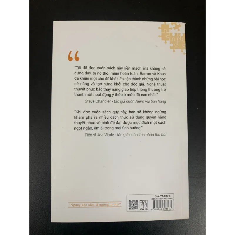 (Sách cũ) Nghệ thuật thuyết phục bậc thầy - David R. Barron - Danek S. Kaus 932708