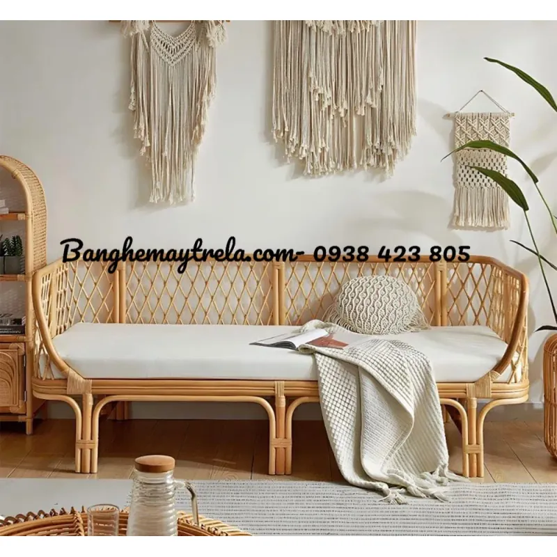 Băng ghế sofa mây dài 598621