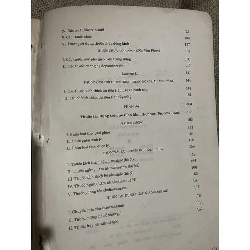 Dược lý học - 190 trang- khổ lớn - 1991  731100