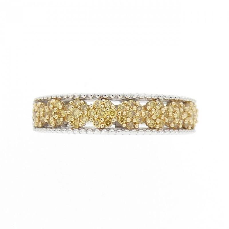 Nhẫn kim cương hoa K18WG/K18YG 0.27CT 669490